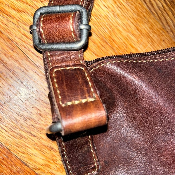 Jack‎ Georges Voyager Messenger Bag Crossbody Brown genuine Leather Unisex purse - Picture 13 of 14